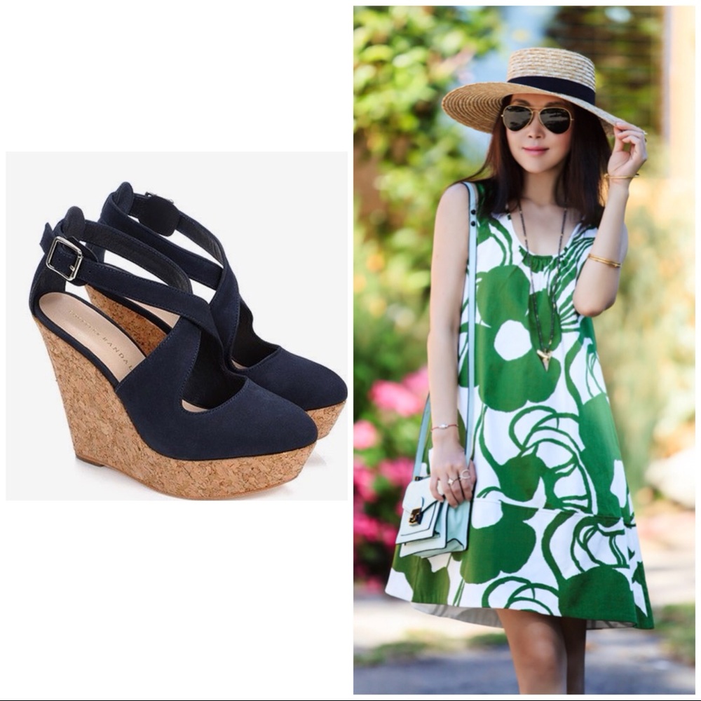 Authentic Loeffler Randal Cork Wedge